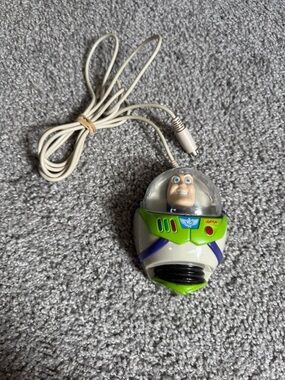 Vintage Disney Pixar Toy Story Buzz Lightyear Souvenir Computer Mouse Rare EUC